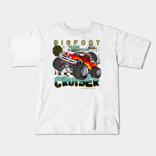 bigfoot race large tire Kids T-Shirt